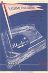 July 2, 1953 Brooklyn Dodgers vs Phillies Program Scorecard Program Reese #86 & Hodges #153 HR