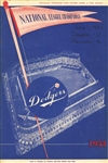 July 1, 1953 Brooklyn Dodgers vs Phillies Scorecard Program Jackie Robinson Double Furillo HR