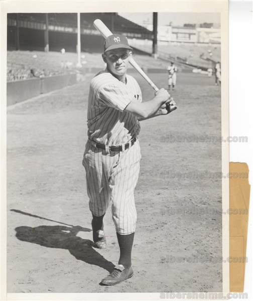 1943 Joe Gordon New York Yankees HOFer Ready for World Series Original TYPE 1 photo PSA LOA