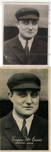 Billy Evans HOF Umpire 1910-19 Original Charles Conlon TYPE 1 photo used for 1922 Exhibits PSA LOA