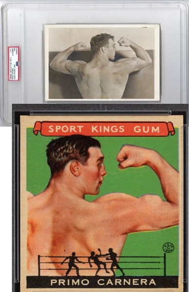 Primo Carnera Heavyweight Champ Original TYPE 1 photo image used for 1933 Sport Kings PSA/DNA