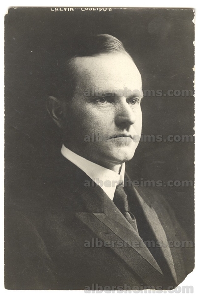 Calvin Coolidge 1910’s Portrait Shot by George Grantham Bain Original  TYPE 1 Photo PSA/DNA LOA