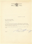 Maurice Podoloff 1948 BAA NBA signed letter Basketball HOF – Hockey Legend 