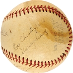 1940 Yakima Pippins Team Signed AUTO baseball /w Sal Madrid & Roy Chesterfield 1927 Yankees PSA/DNA LOA