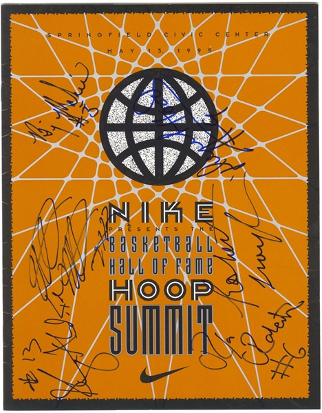 1995 Nike Hoop Summit Multi-Signed AUTO program with Robert Traylor U of Michigan D.2011