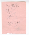 1953 Cleveland Browns Signed AUTO album page #B  /w Don Steinbrunner & George Young