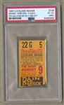 1960 Ted Williams HR #511 ties Mel Ott Cleveland Indians vs Red Sox Aug 9 Ticket Stub PSA – Pop 1