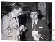 Mickey Cohen L.A. Mob Crime Boss from 1957 Being Interviewed Original Press Photo 