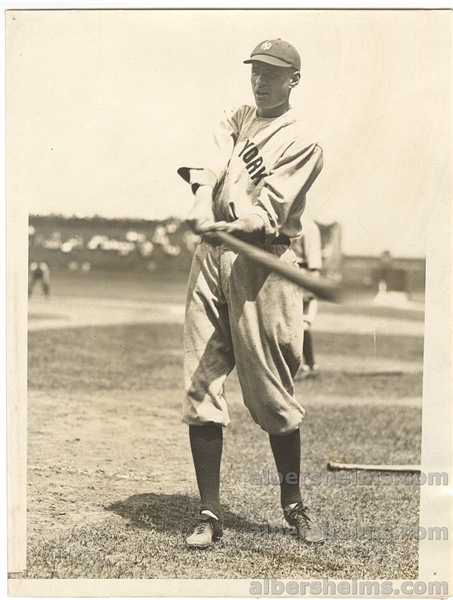 1923 Wally Pipp NY Yankees Injury Curse Original TYPE 1 Photo  