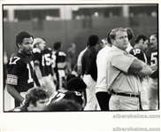 Steelers Football HOF coach with QB Joe Gilliam Circa 1972-75 Original TYPE 1 Photo