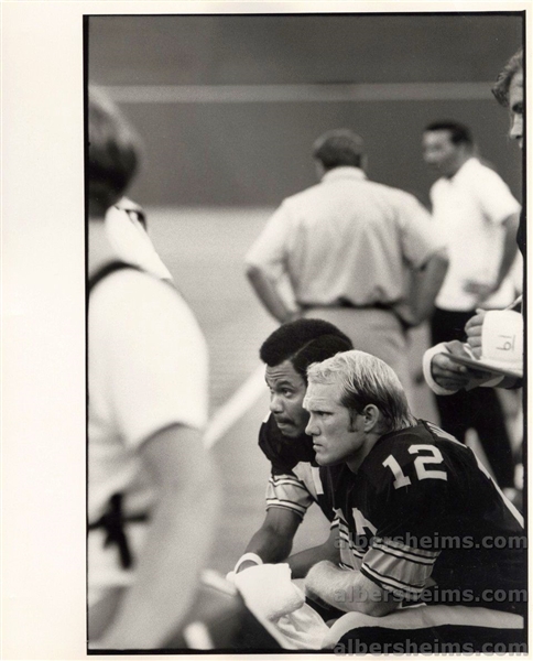 Steelers Quarterbacks Terry Bradshaw & Joe Gilliam 1972-75 Original TYPE 1 Photo 