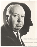1960s Alfred Hitchcock Original TYPE 1 Photo with Shadow Background 