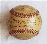 1951 Philadelphia Athletics Team Signed AUTO Baseball /w 27 Autographs