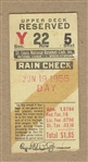 June 19, 1955 St. Louis Cardinals vs. Brooklyn Dodgers Ticket Stub Jackie Robinson 3 for 4 Ticket Stub 