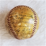 1953 New York Yankees World Series Champs Team Signed AUTO Baseball 