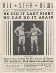 1942 Oshkosh All Stars vs Ft. Wayne Zollner Pistons NBL Basketball Championship program