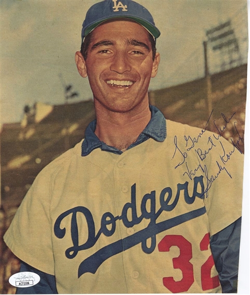 Sandy Koufax Vintage 60’s Signed AUTO Photo L.A. Dodgers Baseball HOF JSA COA