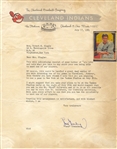 Hank Greenberg Signed AUTO letter on Indians letterhead Baseball HOF JSA LOA