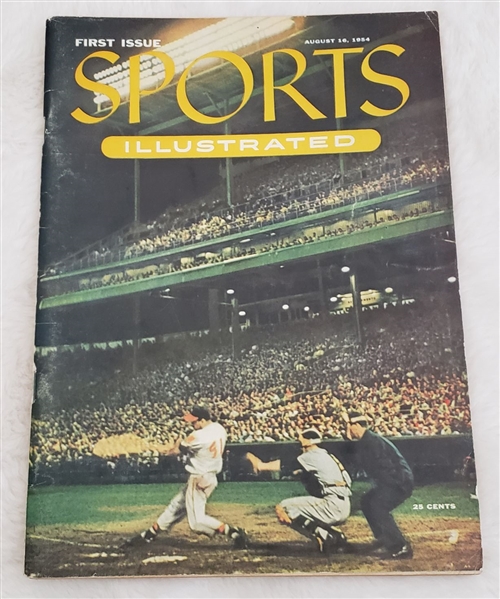 Sports Illustrated Magazine #1 First Issue August 16, 1954 with all 27 Baseball Cards