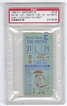 1965 NY Mets vs. SF Giants 4/18 Ticket Stub – Tug McGraw MLB Debut PSA