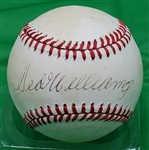 Ted Williams Single Signed AUTO (Bobby Brown) AL Baseball PSA/DNA LOA