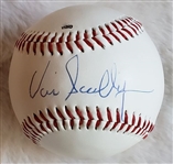 Vin Scully single signed 1997 AUTO NL (Coleman) Baseball Dodgers PSA/DNA LOA