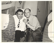 Babe Ruth & Photographer Bob Alderson On Airplane 1948 Autographed Original TYPE 1 Photo