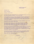 Billy Evans Signed AUTO Letter Document Historical Baseball HOF Archive PSA/DNA LOA