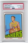 1972-73 Topps #75 Jerry West Signed AUTO basketball card PSA DNA