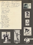 1939 Philadelphia Eagles NFL football team Signed AUTO Album page by 22