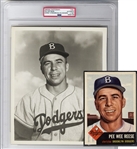 1951 Pee Wee Reese Original TYPE 1 Photo by Barney Stein Used for 1953 Topps Baseball Card PSA/DNA 