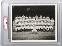 1954 Brooklyn Dodgers Team /w Jackie Robinson TYPE 3 original Photo PSA/DNA
