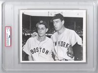 1940’s Joe & Dom DiMaggio Baseball Super Star Brothers  TYPE 1 original photo PSA/DNA