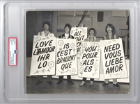 The Beatles Debut “All You Need Is Love” Summer of Love 1967 Original TYPE 1 Photo PSA/DNA LOA