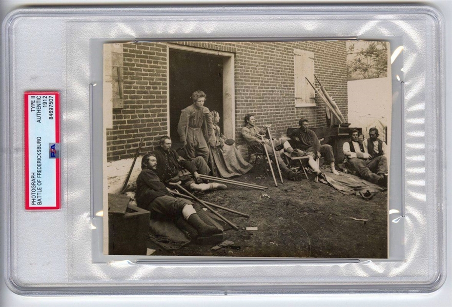 1862 The Aftermath of the Battle of Fredericksburg Civil War Matthew Brady Original TYPE II Photo PSA/DNA LOA 