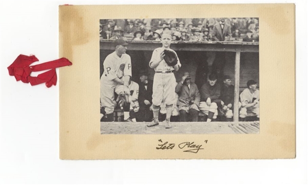 Rosey Rowswell 1st Pittsburgh Pirates Broadcaster Original 1925 Christmas Card