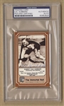 1975 Fleer Hall of Fame #17 Cal Hubbard Signed AUTO Immortal Roll Football Card PSA/DNA