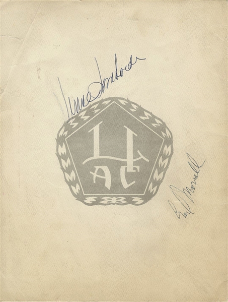 Vince Lombardi Signed AUTO 1969 Long Island NFL Banquet Program JSA LOA
