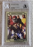 1990 Action Packed #119 Derick Thomas Signed AUTO Pro Football HOF card BAS