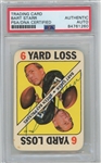 1971 Topps Football Game Cards #50 Bart Starr Signed AUTO Green Bay Packers HOF PSA/DNA 