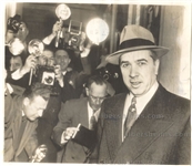 Mob Mafia Boss Joe Adonis Testifies at 1951 Kefauver Investigation Original Press Photo