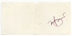 Tony Bennett Signed AUTO in person 1981 Concert Handbill JSA COA