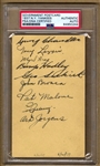 Lou Gehrig Signed AUTO 1937 New York Yankees Team GPC /w Tony Lazzeri PSA/DNA