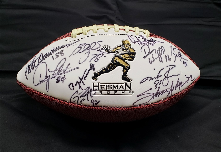 Heisman Trophy Winners AUTOGRAPHED Signed By 10 Football Les Horvath Estate LOA