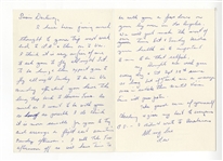 Les Horvath Signed AUTO Handwritten Letter 1944 Heisman Winner Ohio State Football