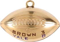 1915 Fritz Pollard Historically Significant Brown University Championship Charm 1st African American NFL Player & Football HOF