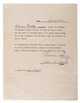 1934 Lefty Gomez Signed Tour Of Japan Baseball Contract – The Only One Known