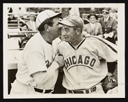 1938 Babe Ruth Brooklyn Dodgers Coaching Debut  with Tony Lazzeri Original TYPE 1 Photo PSA/DNA LOA