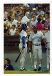 Ken Griffey Jr. & Sr. Home Runs Seattle Mariners August 1990 Original Photo 