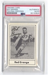 1977 Touchdown Red Grange Signed AUTO football card Pro Football HOF PSA/DNA